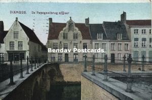 belgium, DIXMUIDE DIXMUDE, Papagaaibrug aan de Yser (1915) Cancel Stamps