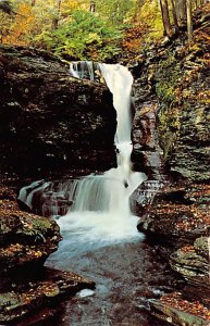 Adams Falls, Ricketts Glen State Park between Wilkes-Barre and Williamsport -...