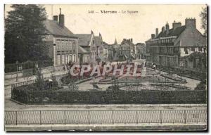 Old Postcard Vierzon The Square