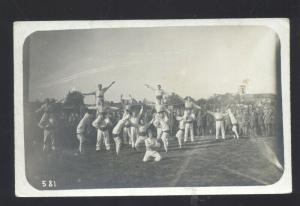 RPPC HAMBURG GERMANY MILITARY FORMATION SIGNAL CORPS REAL PHOTO POSTCARD