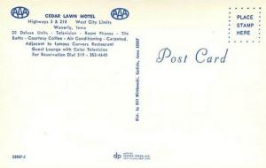 IA, Waverly,  Iowa, Cedar Lawn Motel, Dexter Press No. 32877-C