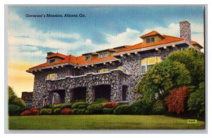 Postcard GA Governor's Mansion Atlanta Georgia