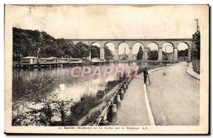 Old Postcard The Viaduct Laval Mayenne