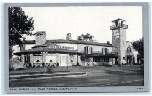 PASO ROBLES, CA~ Roadside PASO ROBLES INN c1940s San Luis Obispo County Postcard