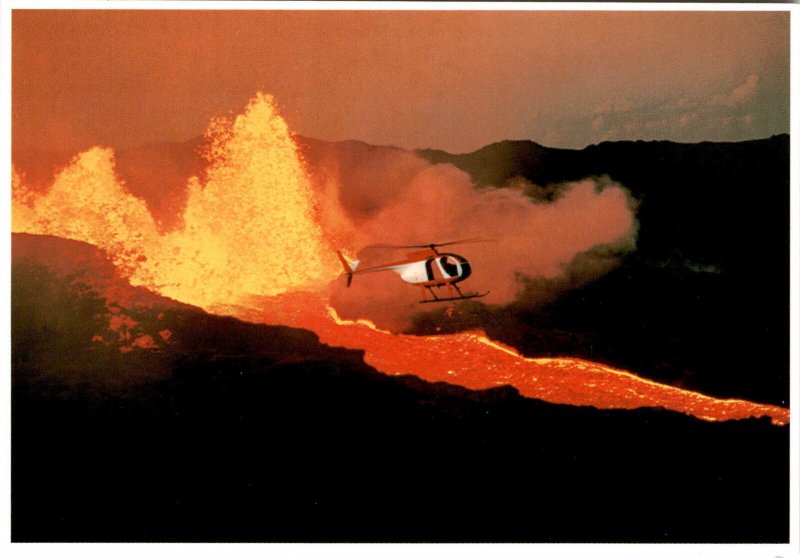 Spectacular Kilauea Volcano eruption in Hawaii.! postcard