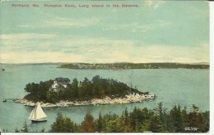 Portland, Me., Pumpkin Knob, Long Island in the distance