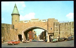 Canada QUEBEC The St. John Gate, La Porte St. Jean Older Cars - Chrome