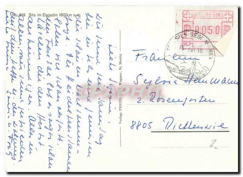 Modern Postcard Sils im