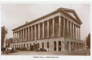 Warwickshire Postcard - Town Hall - Birmingham - Real Photograph - Ref 955A