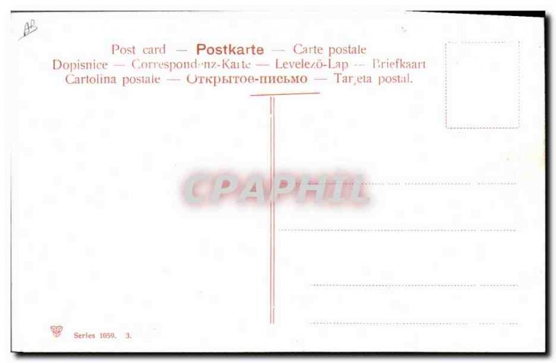 Old Postcard Corrida Race bulls Una vara