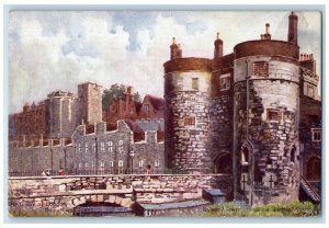 c1910 The Beauchamp Tower Bayward Tower of London Oilette Tuck Art Postcard