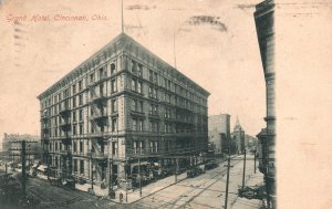 Vintage Postcard 1909 Grand Hotel Building Historical Landmark Cincinnati Ohio