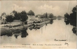 CPA Nemours Vue prise de la Passerelle FRANCE (1100715)