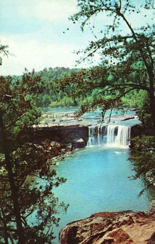 Vintage Postcard Cumberland Water Falls As Niagara Of South Near Corbin Kentucky