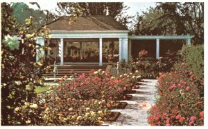 Portland Oregon OR, Sunken Rose, Court at Lambert Gardens, Vintage Postcard
