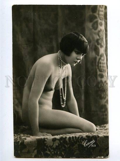 129031 NUDE Woman BELLE vintage Real PHOTO CORONA #153 PC