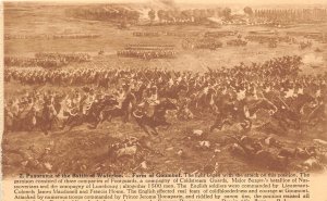 US19 Europe Panorama of the battle of Waterloo Desaix Bruxelles postcard Goumont