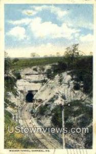 Wabash Tunnel Hannibal MO 1917 Missing Stamp