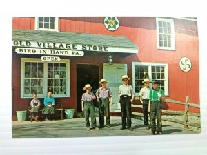 The Old Village Store Amish Children Scene Bird In Hand, PA Vintage Postcard