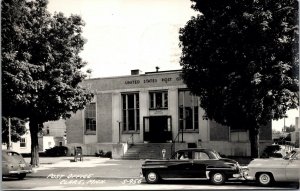 Real Photo Postcard Post Office in Clare, Michigan~133025