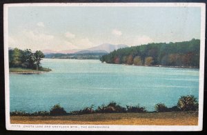 Vintage Postcard 1915-1930 Onota Lake & Greylock Mountain, Pittsfield (MA)