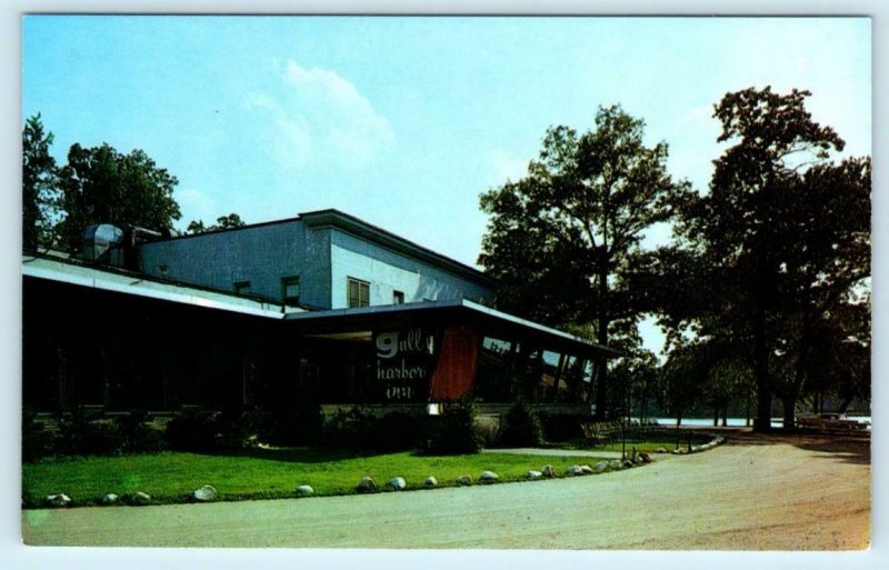 RICHLAND, Michigan MI ~ Roadside GULL HARBOR INN ca 1960s  Postcard
