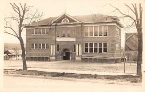 Baker Oregon? Public School Building Historic Real Photo Antique Postcard K14333