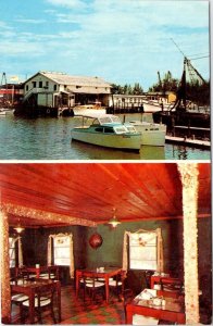 Naples, FL Florida  FISHHOUSE DINING ROOM  Gordon River Bridge~Boats  Postcard