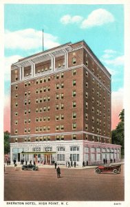 Vintage Postcard 1957 Sheraton Hotel High Point North Carolina NC Loge News Pub.