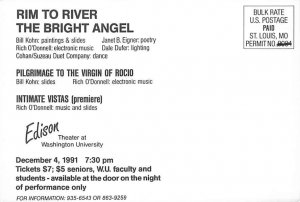 Rim To River, The Bright Angel, Edison Theater At Washington University  