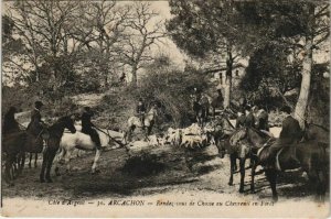 CPA ARCACHON-Rendez vous de Chasse au Chevreuil en Foret (27733)