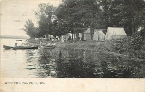 Postcard Wisconsin Eau Claire White City 1909 undivided 23-5733