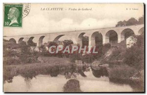Old Postcard The shelf Viaduct Gothard