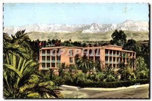 Old Postcard Morocco Marrakech Hotel Menara Atlas and I (R Cline Pigneux)