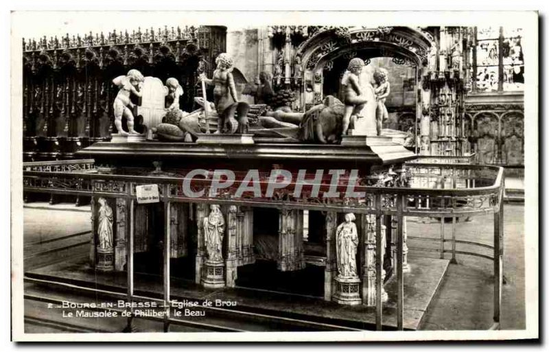 Old Postcard Bourg en Bresse L & # 39Eglise Brou The Mausoleum of Philibert l...