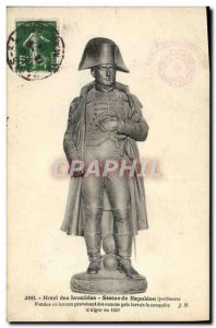 Old Postcard Hotel Des Invalides Statue Of Napoleon 1st