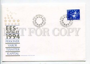 293465 SWEDEN 1994 year First Day COVER EEA Agreement