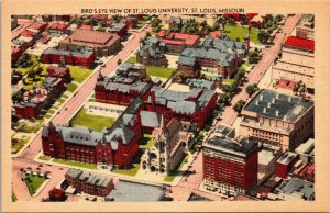 Bird's Eye View of St. Louis University St. Louis MO Postcard PC30