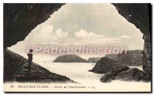 Postcard Old Belle Isle en Mer Cave of the Apothecary