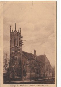 George St Methodist Church Petersboro Ontario Canada Postcard