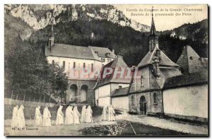 Old Postcard Entrance of the Court and of the Grande Chartreuse Rentree the P...