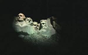 Mt. Rushmore National Memorial Black Hills South Dakota Vintage Postcard 1973