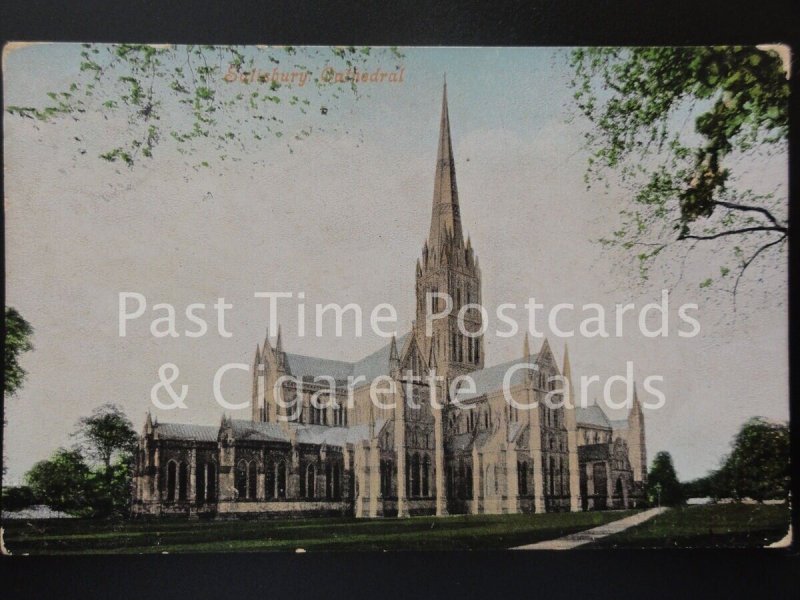 Wiltshire: Salisbury Cathedral c1909 - (PM) East Pennard, W.S.M. cds