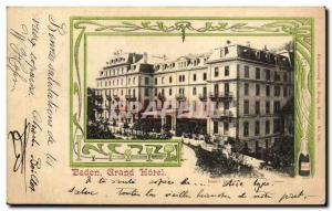 Old Postcard Baden Hotel