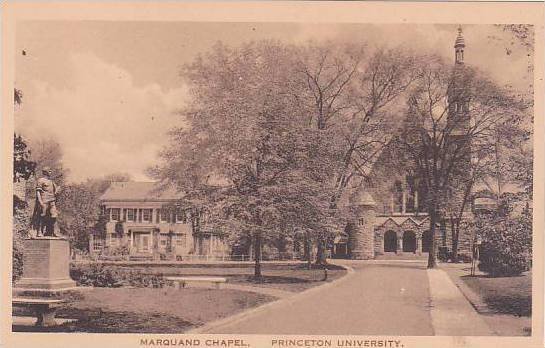 New Jersey Princeton Marquand Chapel Princeton University Albertype