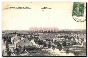 Old Postcard Jet Aviation Airplane Mailly camp starting in recognition