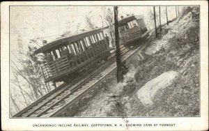 Goffstown NH Train Station Depot Incline Railway 1900s-10s Postcard