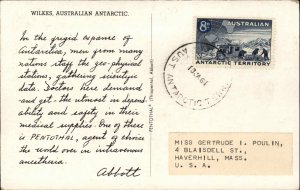 Antarctic Territory Australia Scientific Research Station Vintage Postcard