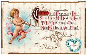 Valentine's Cupid Shooting Arrow, Poem