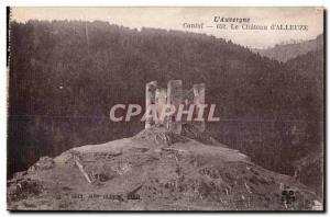 Old Postcard The Cantal Auvergne Chateau of Alleuze